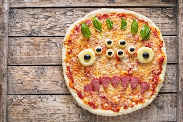Pizza monstre d'Halloween