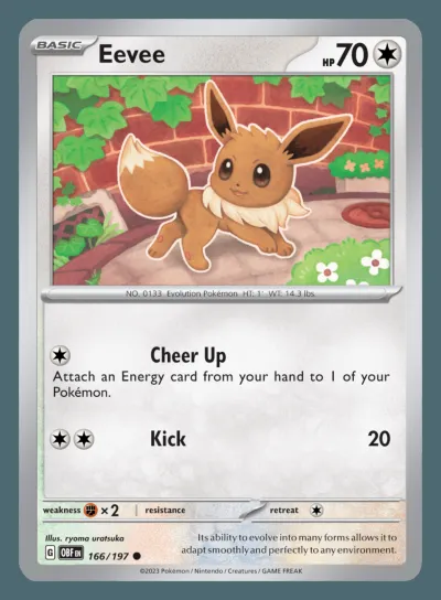 Eevee de Obsidian Flames.