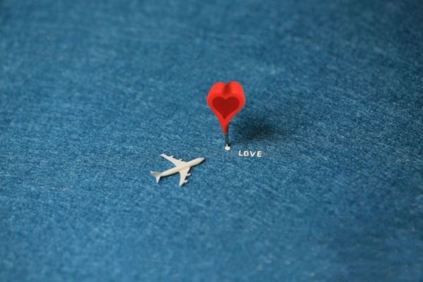 l'amour est la destination de l'avion