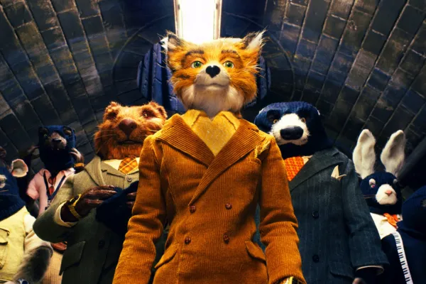 Na caractaran Fantastic Mr Fox a’ coiseachd tro thunail