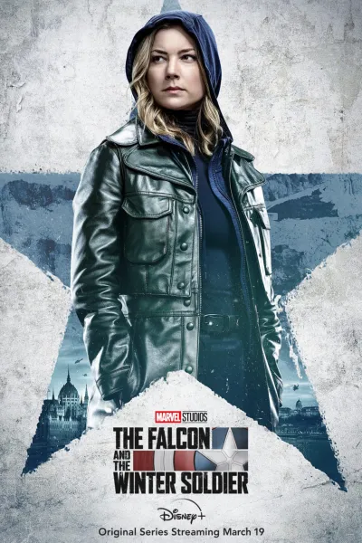 Emily VanCamp dans le rôle de Sharon Carter dans Le Faucon et le Soldat de l'Hiver
