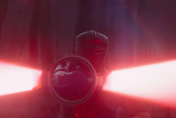 Marrok em Ahsoka com seu Inquisidor de duas pontas